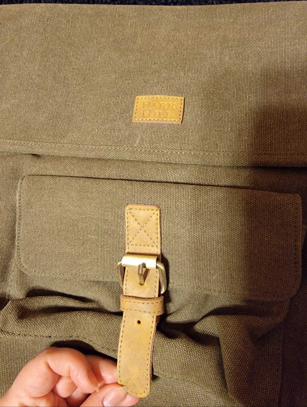 Park Hill Canvas Crossbody Messenger Bag